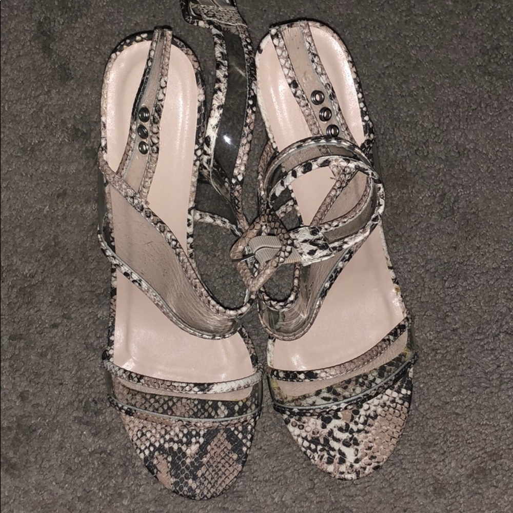 Snake skin heels